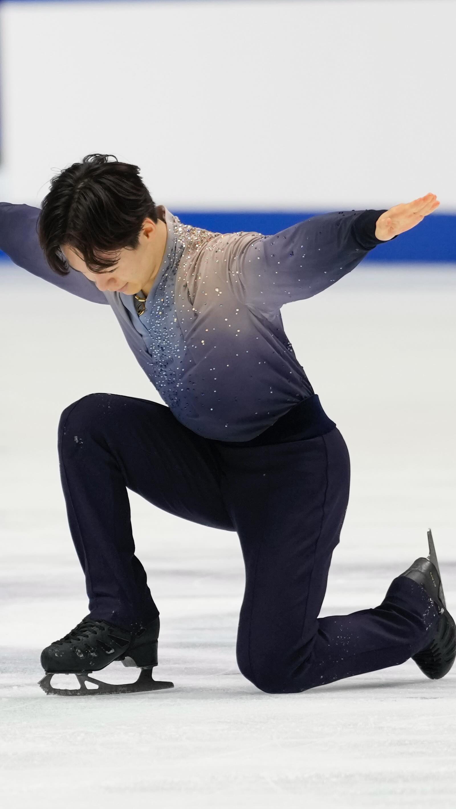 Instagram post by @yuma_kagiyama15 for Olympics. Caption reads: 🏆 Yuma Kagiyama gives it his all and makes it a....