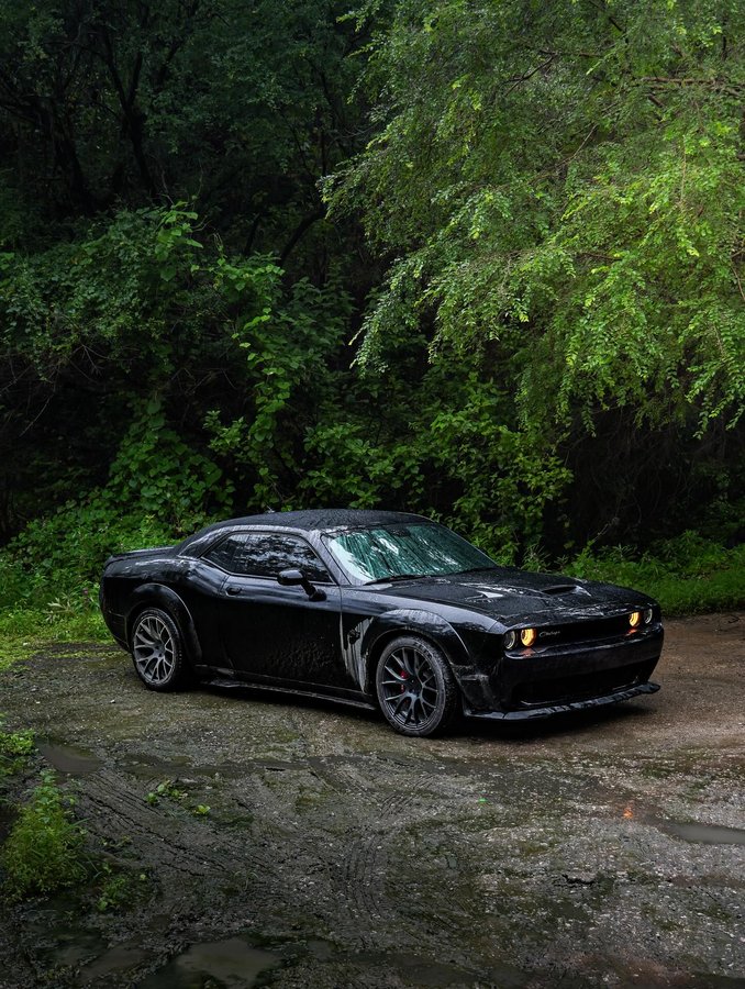 Instagram post by @dark.scat2020 for Dodge. Caption reads: Raw muscle 🥷🏿🦾
.
.
.
.
.
.
.
.
#dodge....