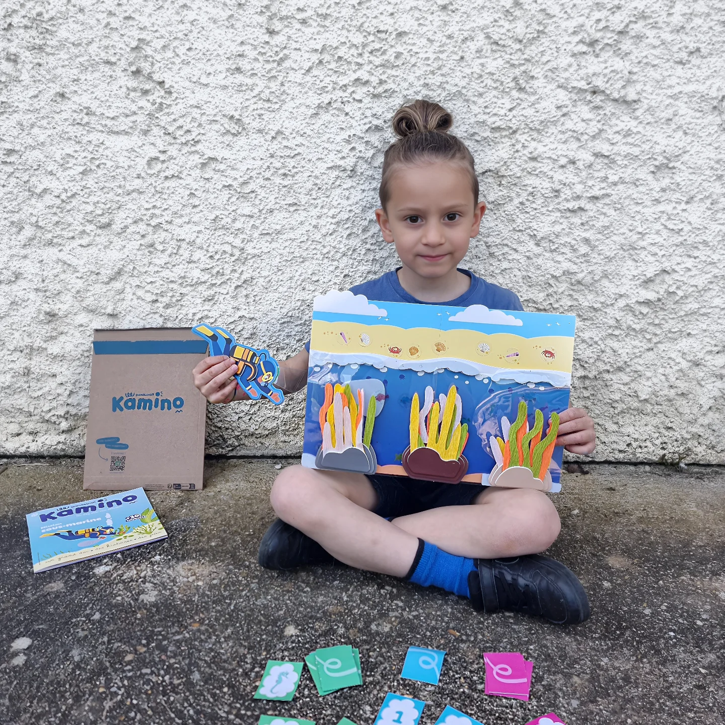 Instagram post by @gsik_mumlife for Pandacraft. Caption reads: Mission sous-marine
•
Aujourd'hui , Kenzo à....