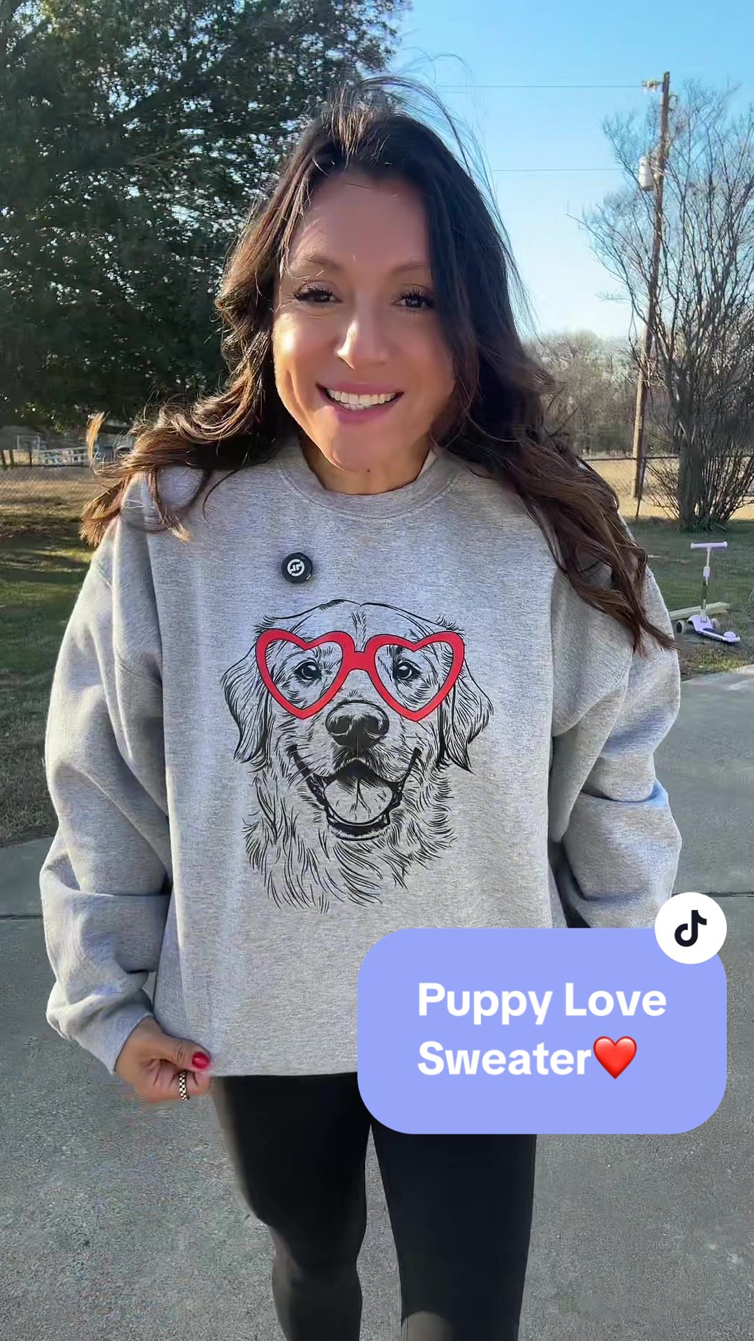 TikTok post by @silvia.salinas86 for Refinery Number One. Caption reads: [...] #sweatshirt #valentinesdaygift @Refinery....