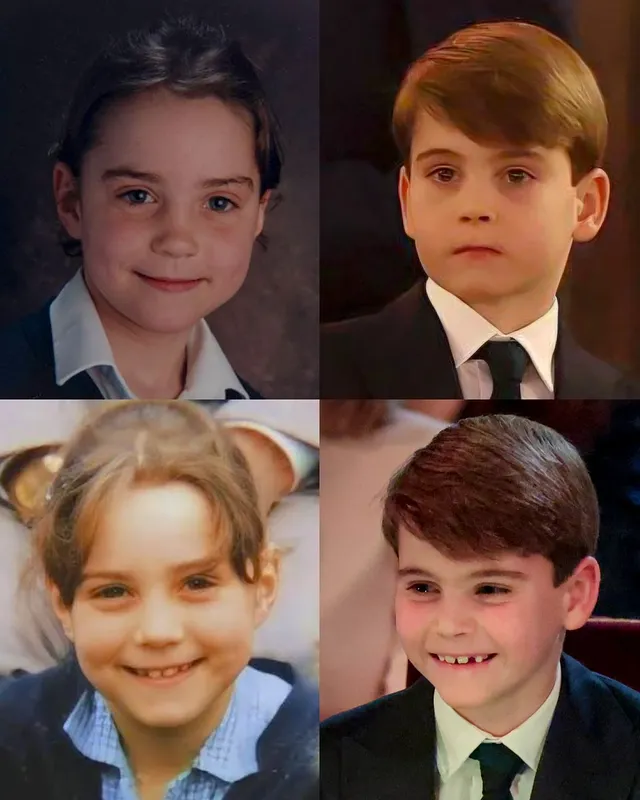 Instagram post by @princesscatherineofwales for Getty Images. Caption reads: Little Prince Louis is just his mum's copy 😍🥺....