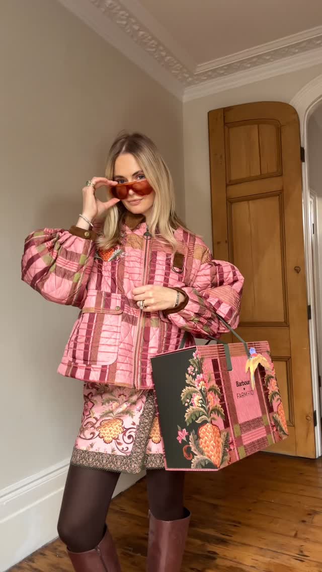 Instagram post by @misslauracoleman for FARM Rio. Caption reads: How good is this outfit though? @farmrio x....