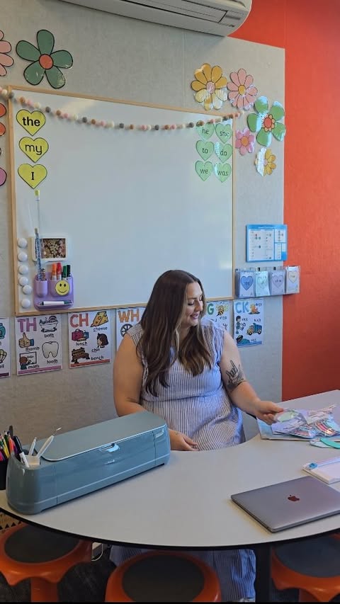 Instagram post by @mrs_macs_mind for Spotlight. Caption reads: ✨ Teacher life just got a creative upgrade! ✨ AD |....