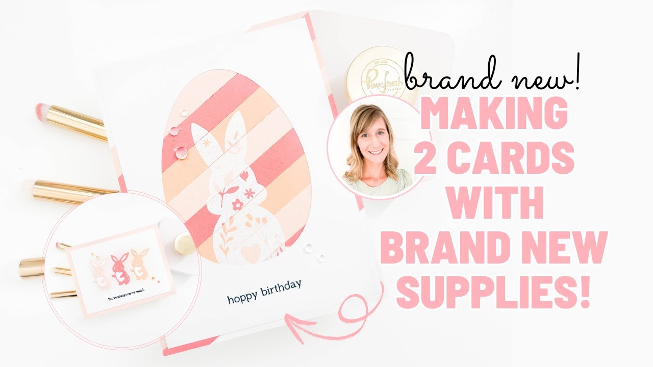 YouTube post by @Bethadilly for HeatPressNation. Caption reads: Two Cards, One Video! | Brand New Easter Craft....