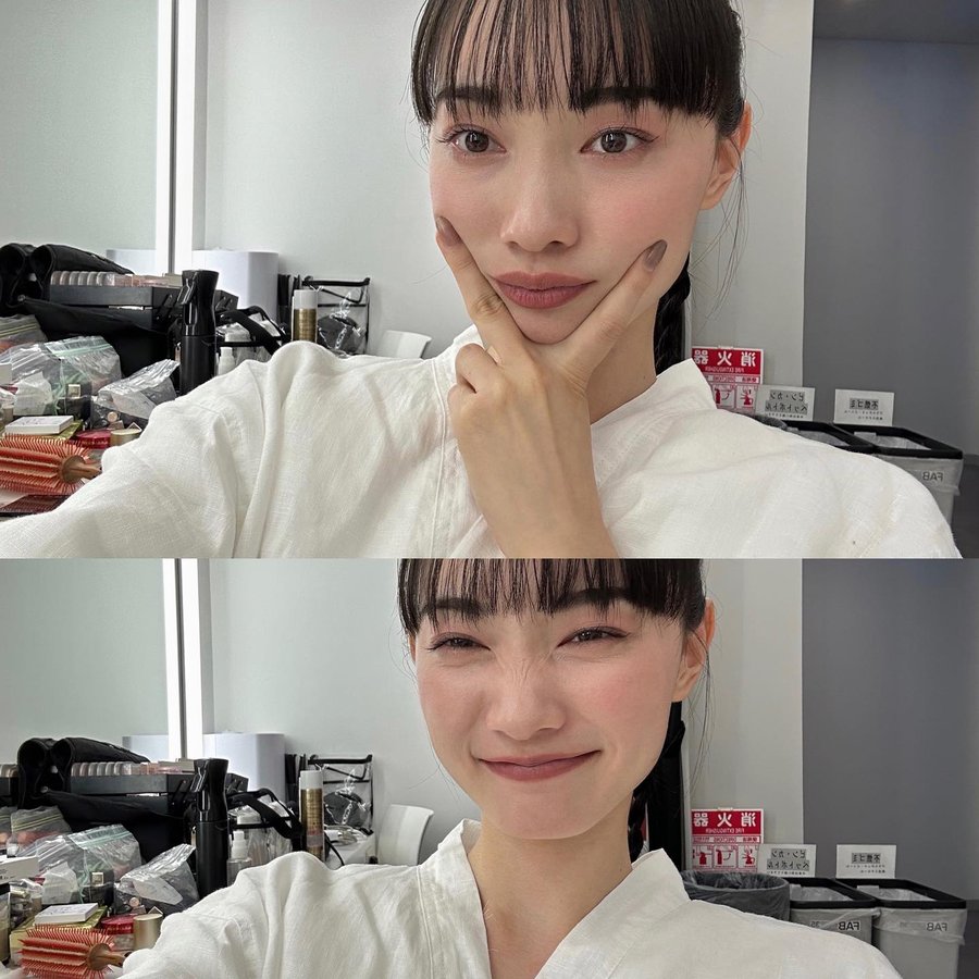 Instagram post by @nanagirl7 for MOUSSY. Caption reads: 🧢 @ellegirl_jp  @47 
👕 @moussyofficial....