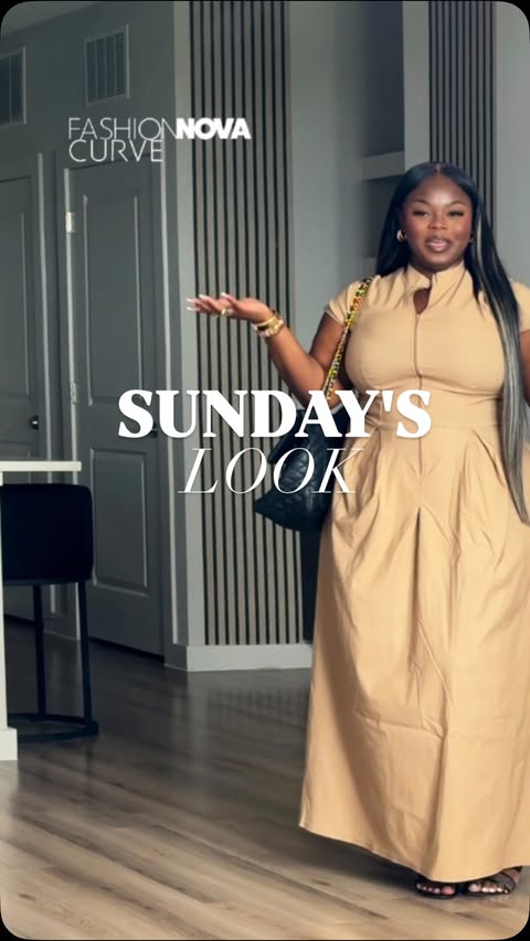 Instagram post by @iamkaylanmarie for Fashion Nova. Caption reads: I so love a Sunday Look @fashionnovacurve . . How....