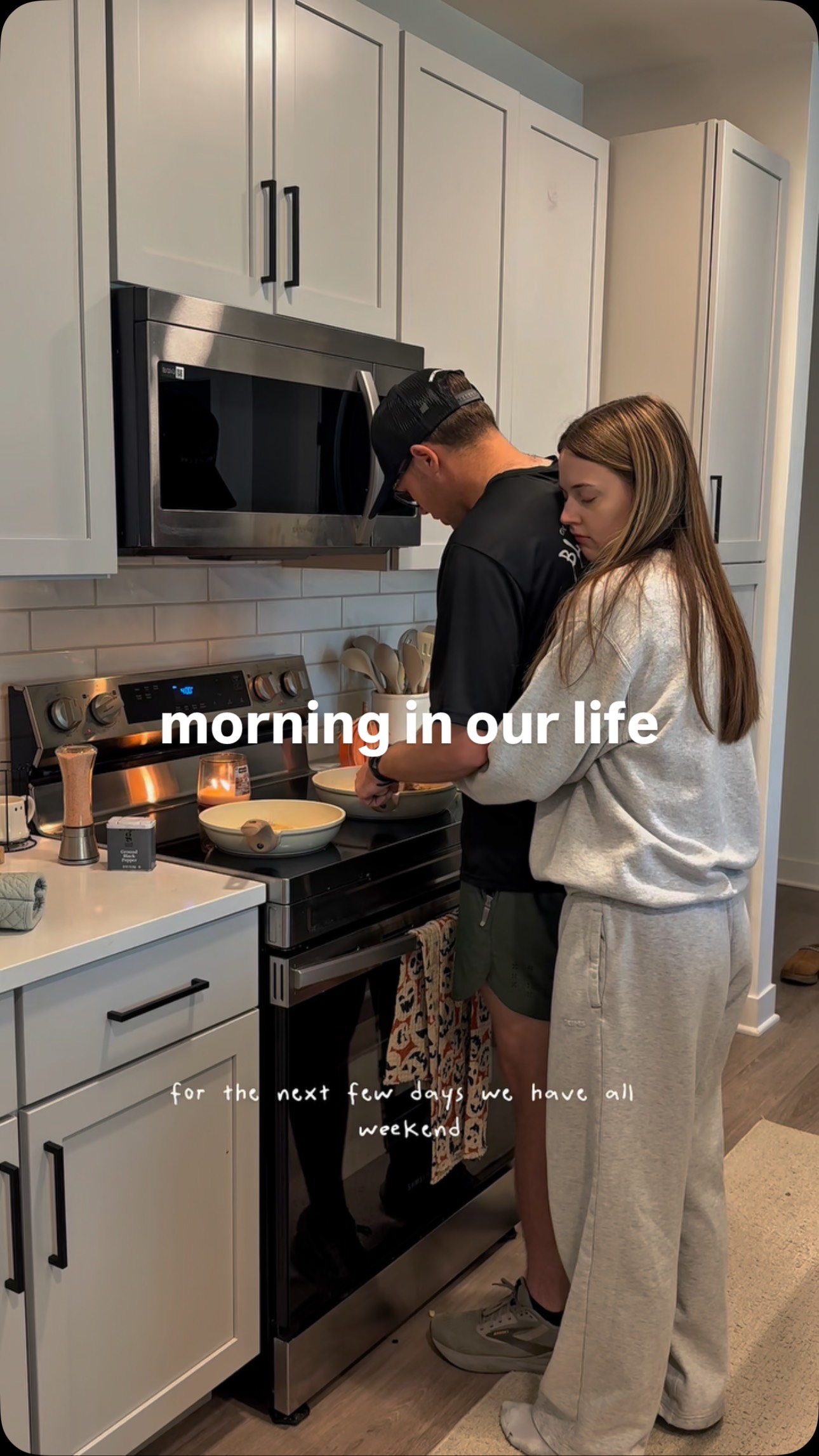 Instagram post by @faaithmaarie for Dutch Bros Coffee. Caption reads: love mornings like these 🥹🤎🍂☕️#husbandwife....