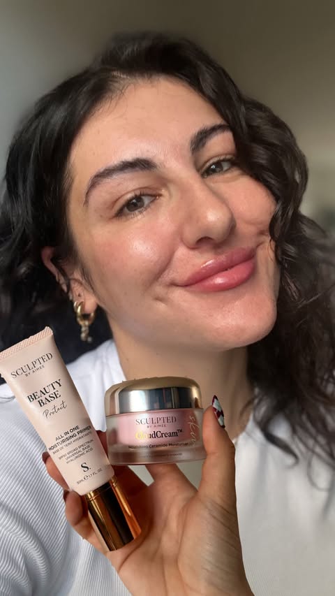 Instagram post by @takeheartuk for Sculpted By Aimee. Caption reads: AD Get unready with me and escape the Christmas....