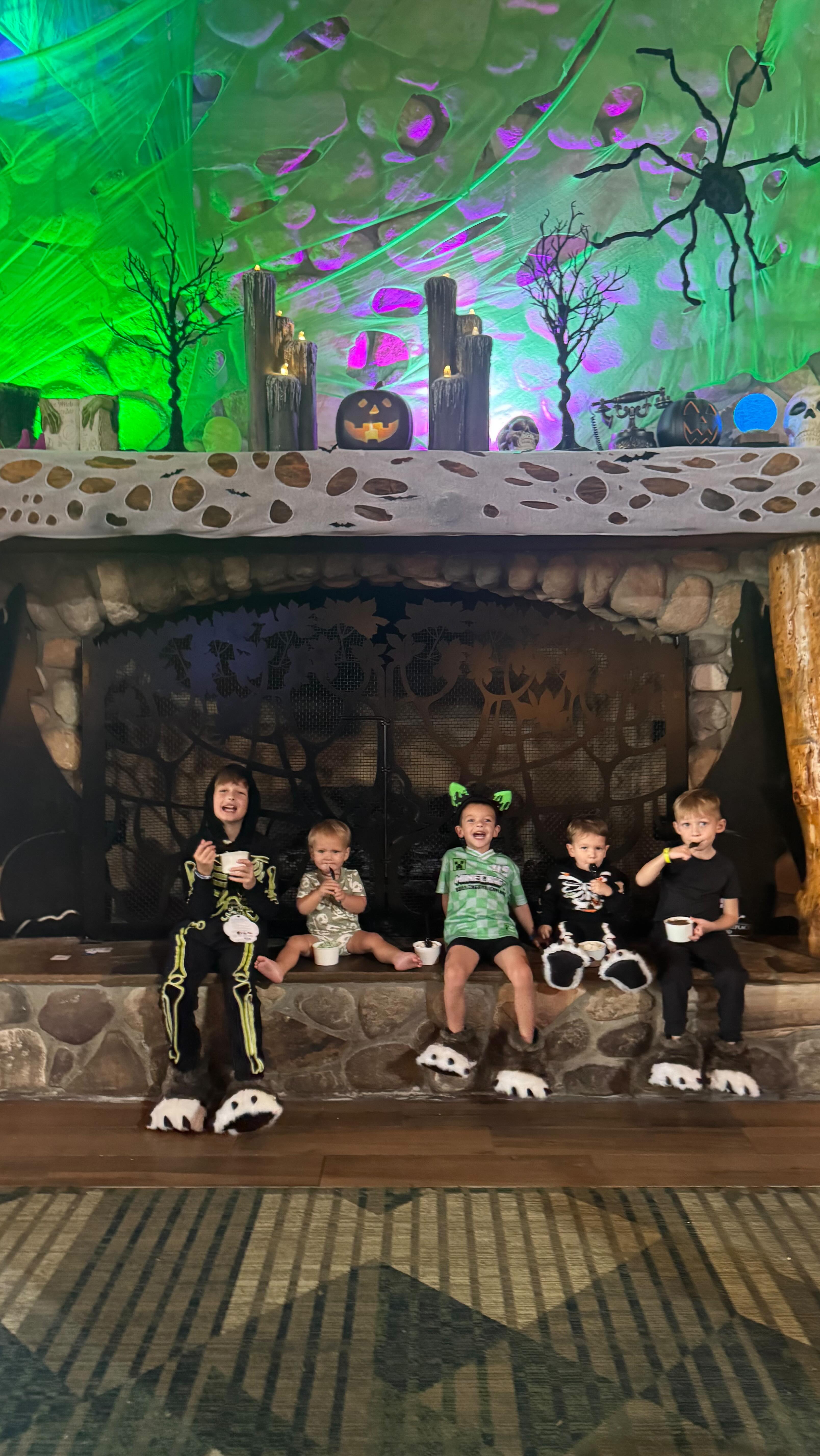 Instagram post by @jronan101 for Great Wolf Lodge. Caption reads: @greatwolflodge #ad HAPPY HOWL-O-WEEN!! We are....