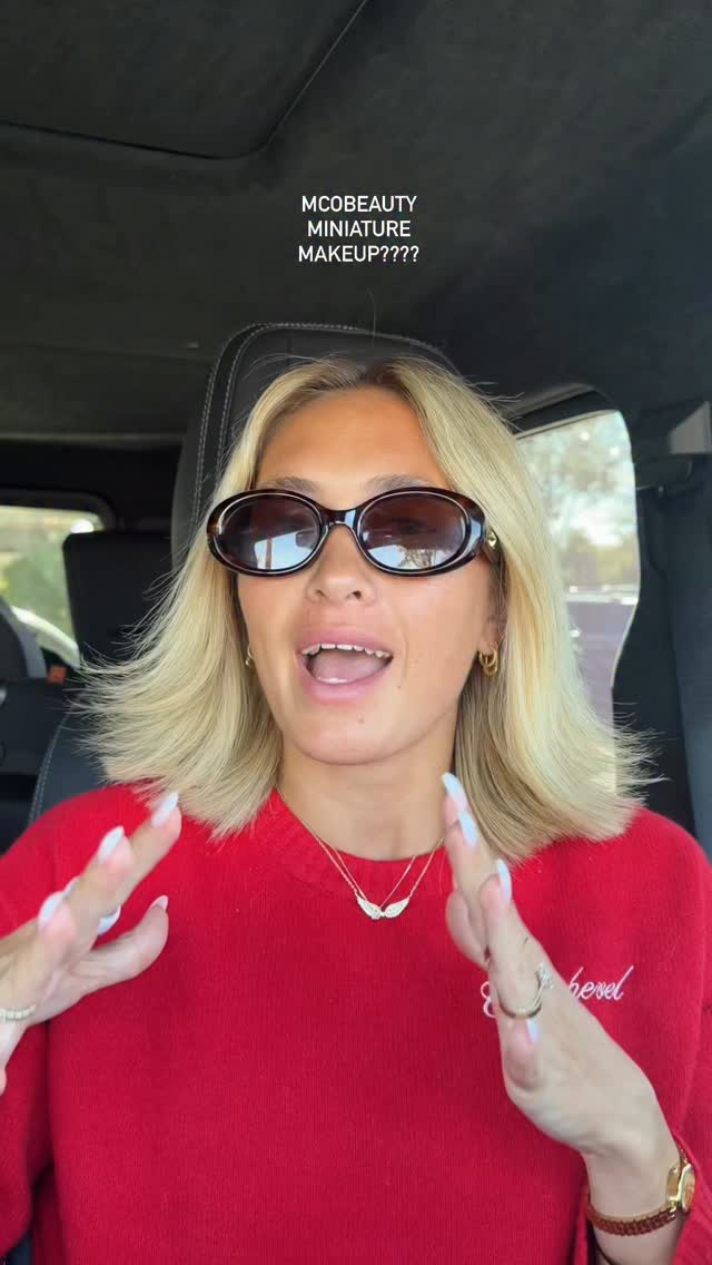 Instagram post by @torhalford for MCoBeauty. Caption reads: tiny but mighty! these have to be the cutest mini....