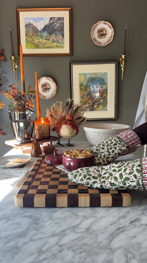 Instagram post by @chizobauwakwe for World Market. Caption reads: 🍂 The holiday baking season is here; my favorite....