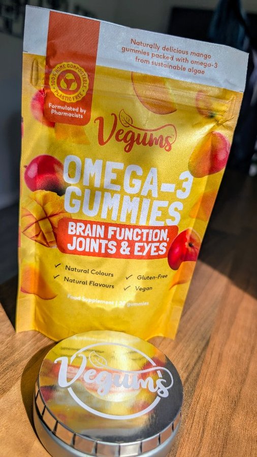 Instagram post by @ashtoon_gannets for Vegums. Caption reads: @vegums have done it again with their sweet [...].