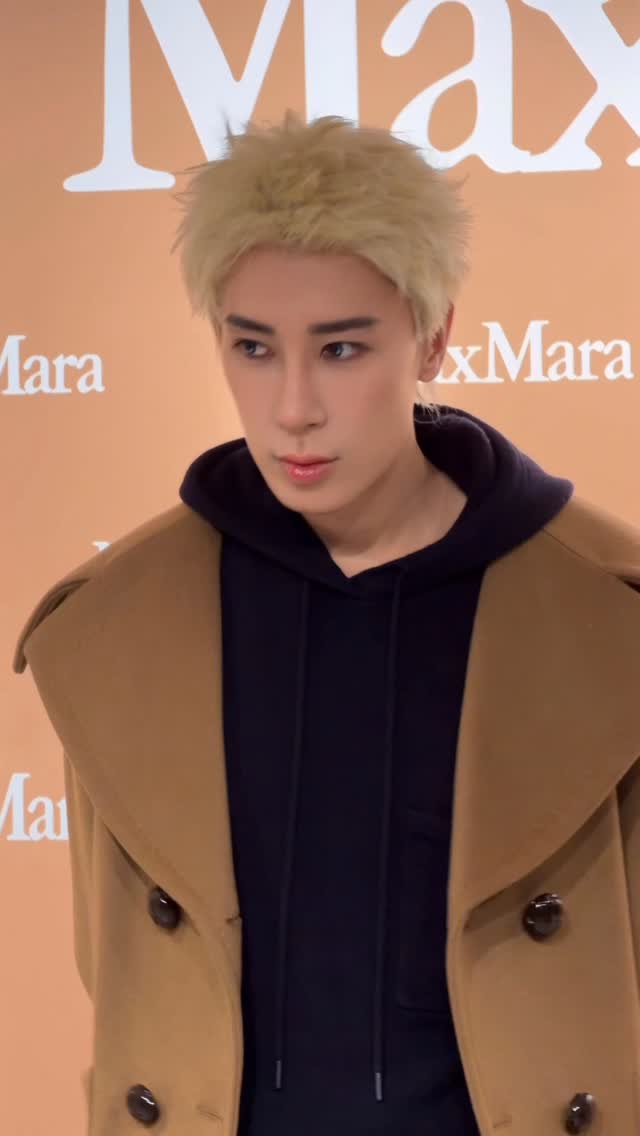 Instagram post by @mayaoo for Max Mara. Caption reads: Transformation to the iconic MaxMara Camel.....