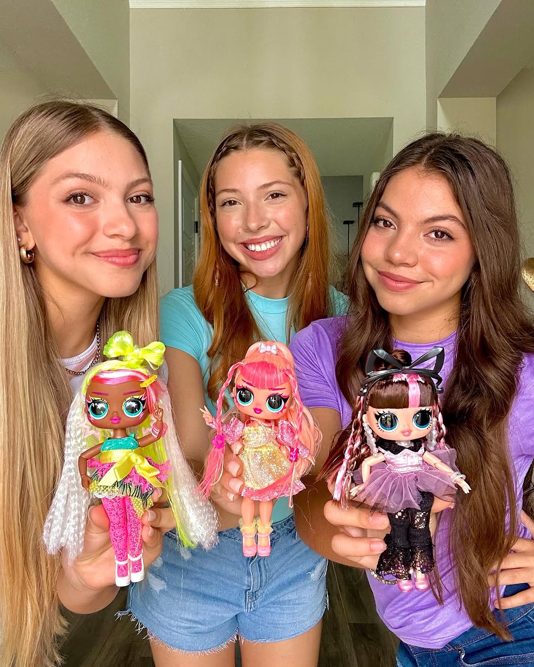 Instagram post by @itstriplecharm for lolsurprise. Caption reads: #ad We each styled our own L.O.L Surprise! Tweens....