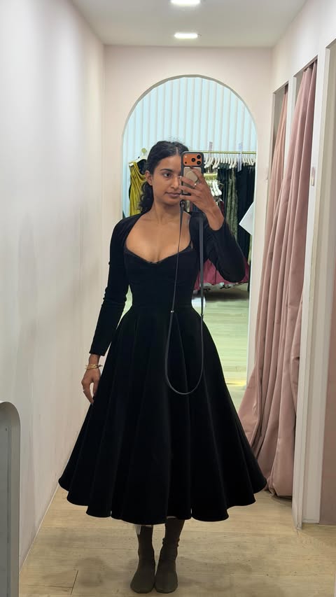 Instagram post by @rida.tharanaa for Emirates. Caption reads: I’m in LA for a super exciting event and of course....