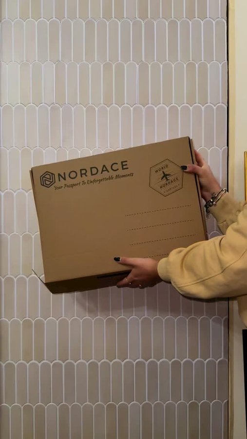 Instagram post by @isam_ila_ for Nordace. Caption reads: No more chaos, no more black-hole bags, and no....