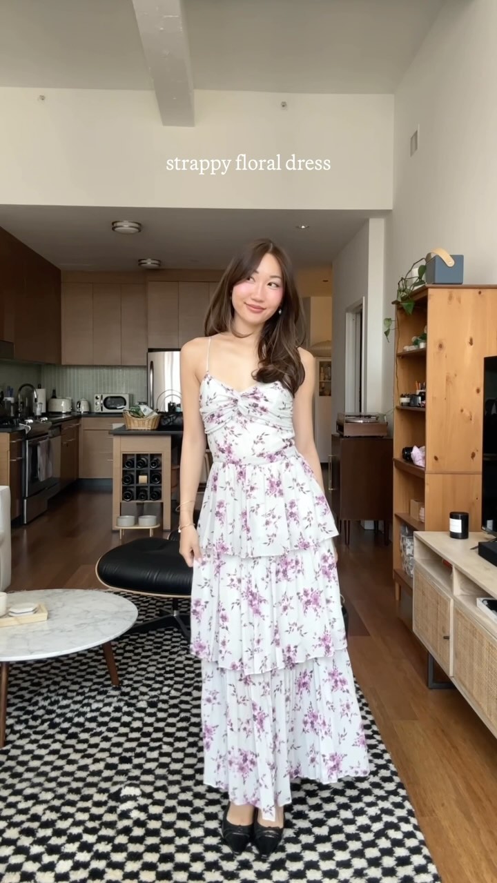 Instagram post by @itsyuyann for renttherunway. Caption reads: summer wedding guest dresses from @renttherunway....