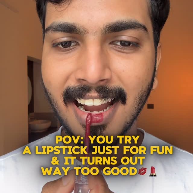 Instagram post by @itsallabout.sayedanwar for Swiss Beauty Cosmetic. Caption reads: Warning: This lipstick is about to take over your....