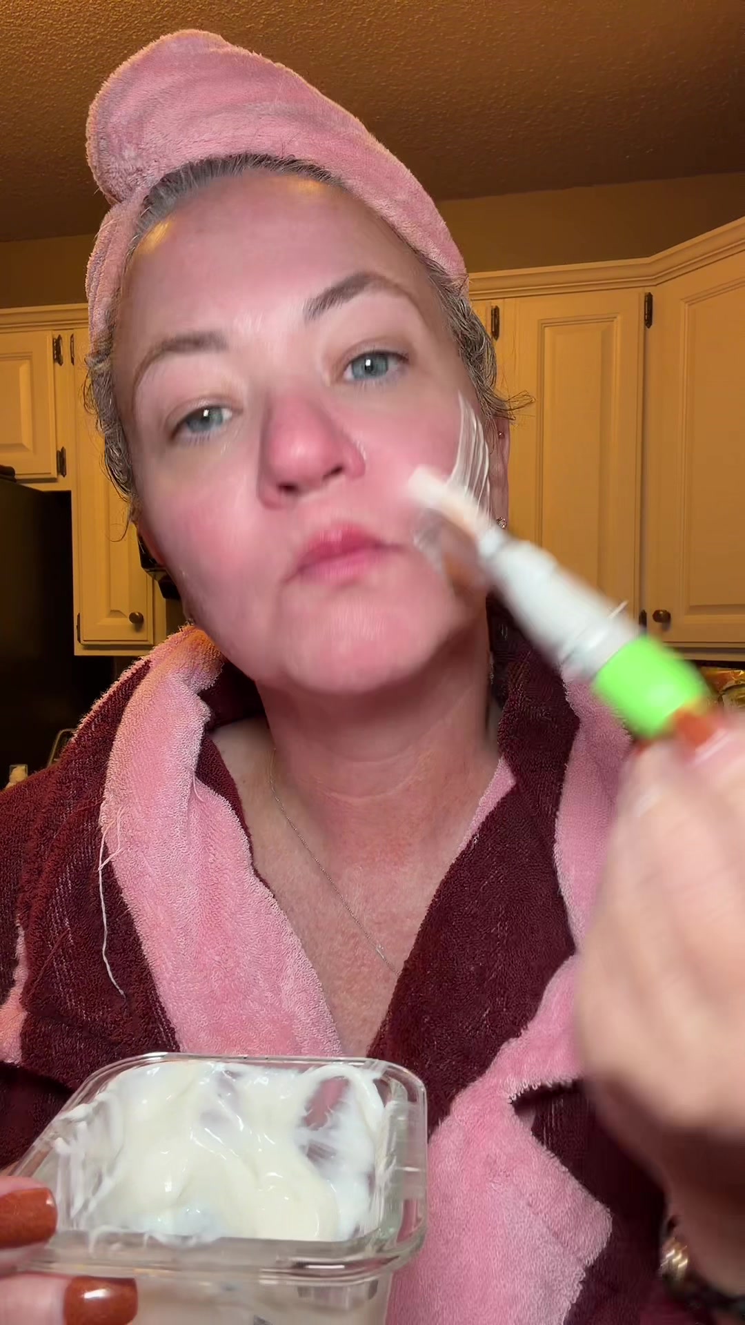 TikTok post by @southern_wellness for Akasha Superfoods. Caption reads: Eating my skincare! @Akasha Superfoods....