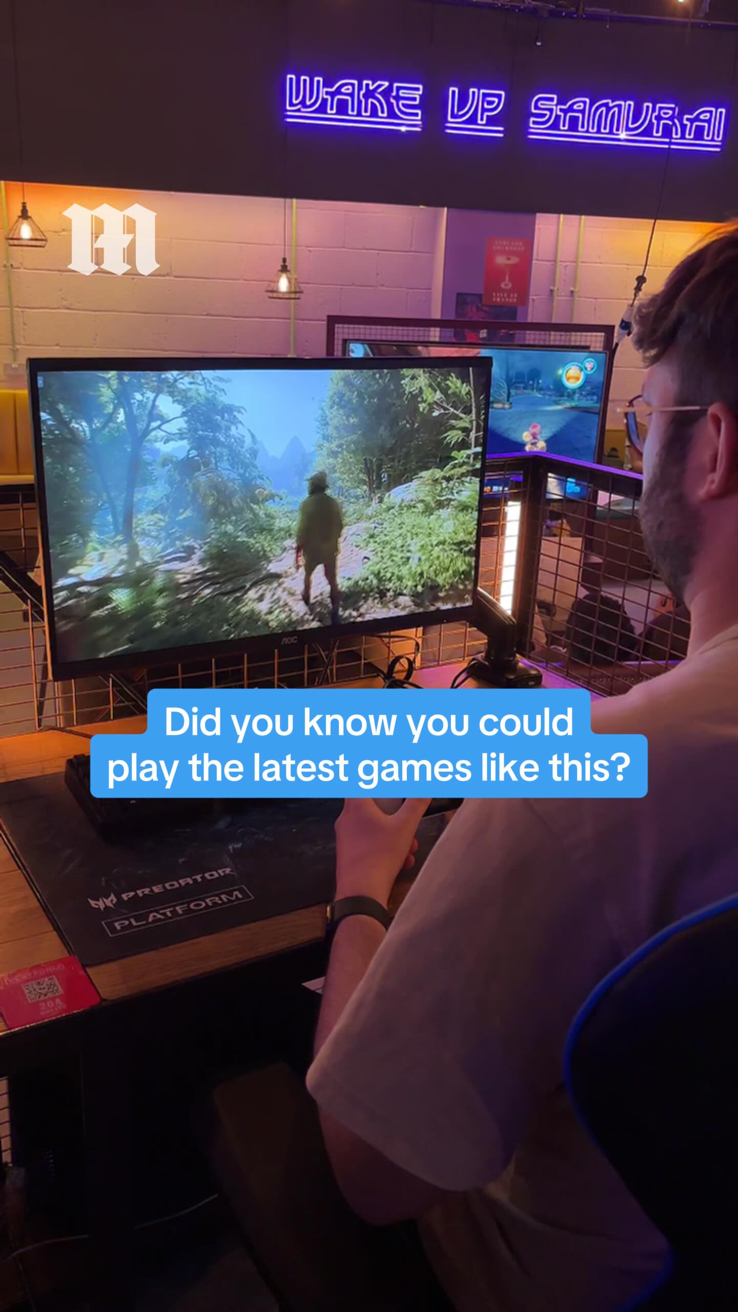 Instagram post by @dailymailgaming for NVIDIA. Caption reads: These gamers think they're playing Indiana Jones....