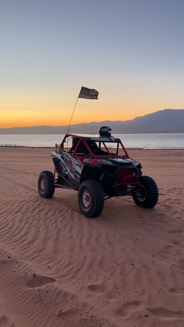 Instagram post by @ryan.prosser42 for Rugged Radios. Caption reads: Can’t forget about this ole girl! 🏁 UTV #4 has....