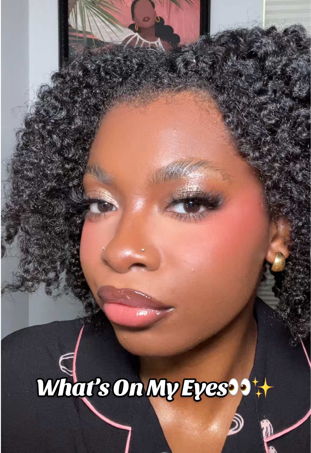 TikTok post by @ashleecookk for Danessa Myricks Beauty. Caption reads: [...] but fan girl over the @DanessaMyricksBeauty....