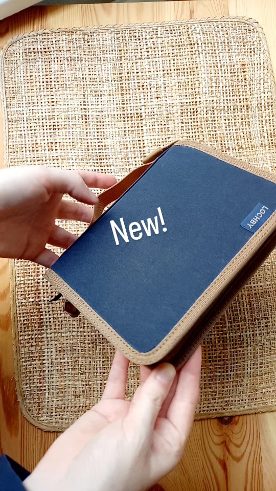 Instagram post by @my_travelers_notebook for Lochby. Caption reads: My new A6 size edc from @lochby is so great for....