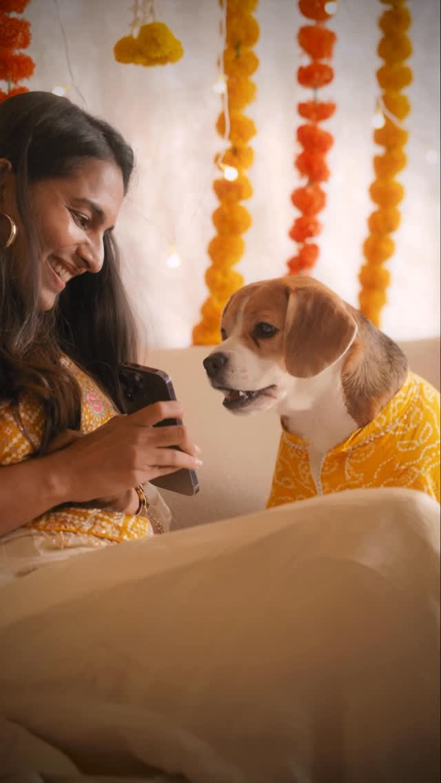 Instagram post by @roshagulla for Adobe. Caption reads: This Diwali, No Stress... Only Smiles with Adobe....