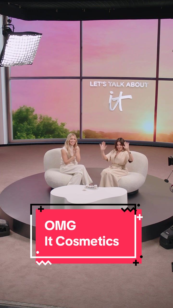 TikTok post by @ericataylor2347 for IT Cosmetics. Caption reads: [...] the teenager in me was screaming, to launch....