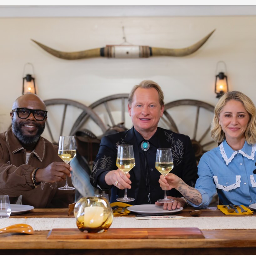 Instagram post by @carsonkressley for Food Network. Caption reads: [...] finale of #BBQBrawl toning at 9/8c on....