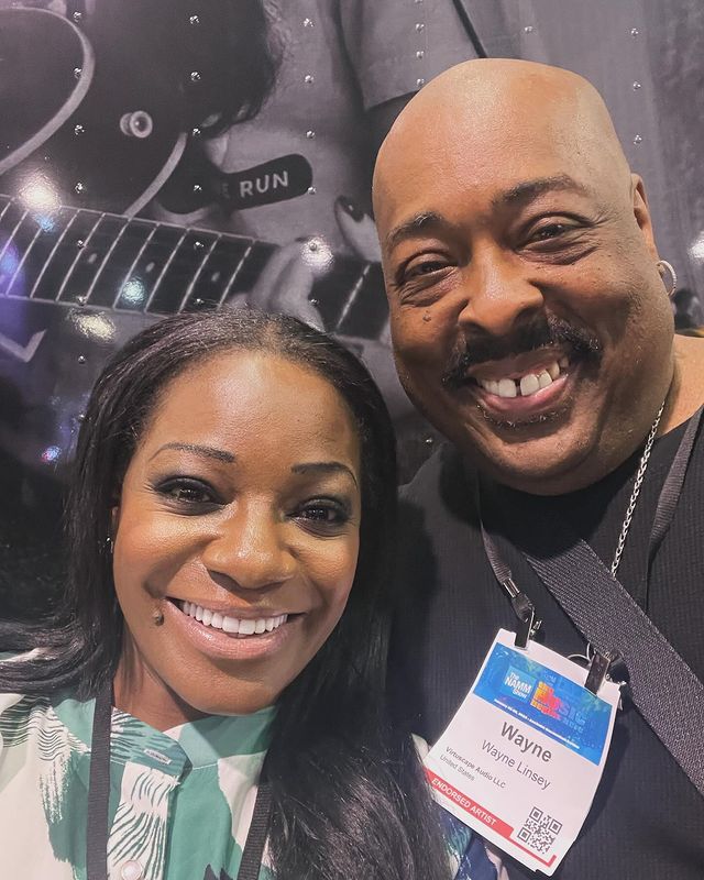 Instagram post by @kimtibbsmusic for Columbia Records. Caption reads: Day 3—-Part 2: More action…So, NAMM brought a....