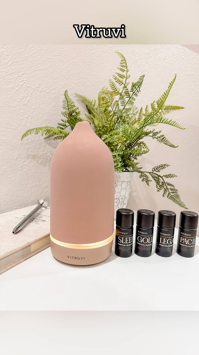 Instagram post by @junebabylove for Vitruvi. Caption reads: Elevating my wellness routine w/ @vitruvi ✨ I have....