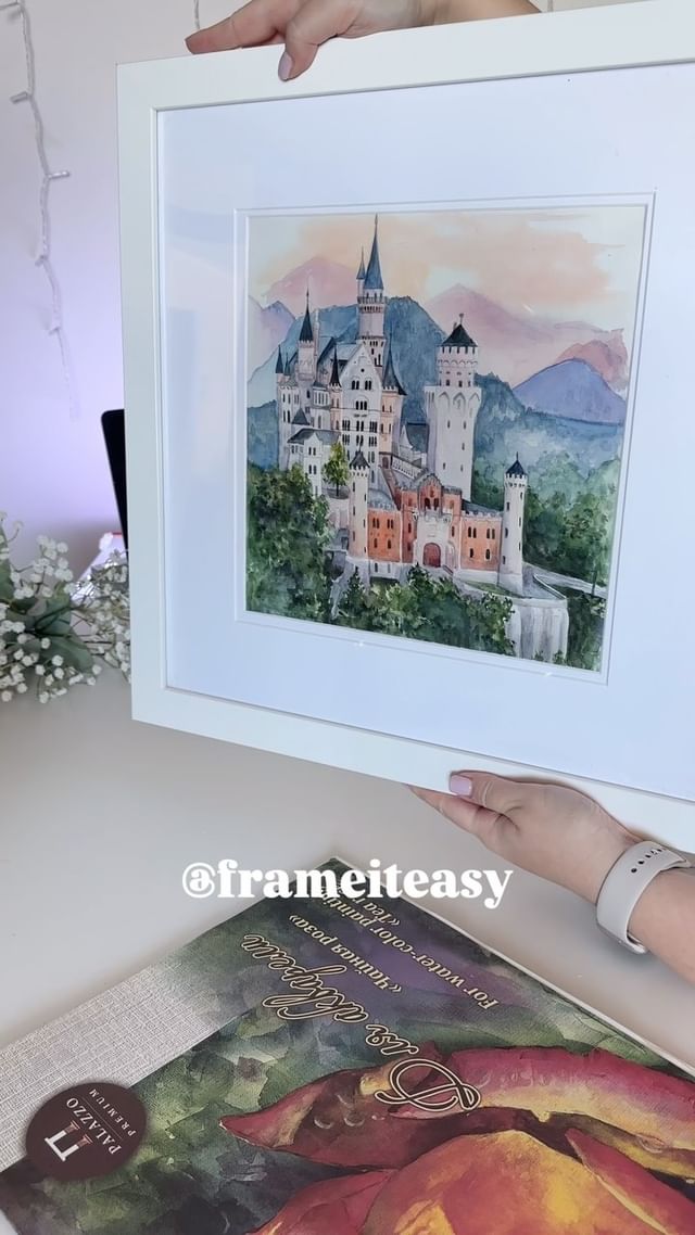 Instagram post by @victoria_kart for Frame It Easy. Caption reads: If you’re looking for the perfect frame for your....