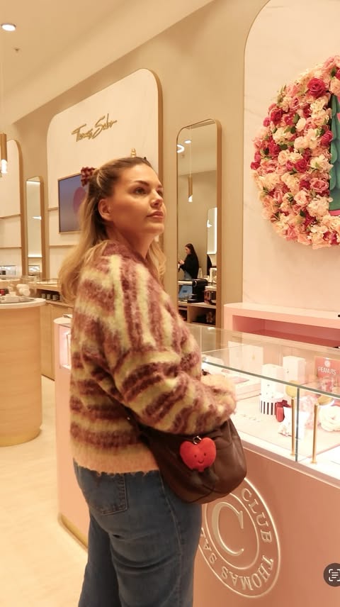 Instagram post by @libsfaulk for THOMAS SABO. Caption reads: ad Christmas shopping (for me!) at....