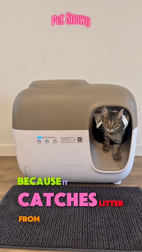 Instagram post by @muric.ugc for PetSnowy. Caption reads: @petsnowy_official PetSnowy smart litter box [...].