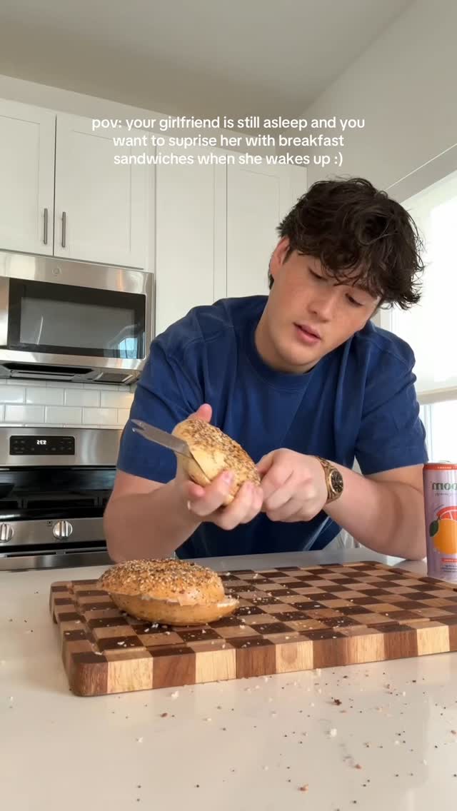 Instagram post by @kyle.ciauri for Jimmy Dean. Caption reads: the best kind of mornings :)) @samantha.taxx....