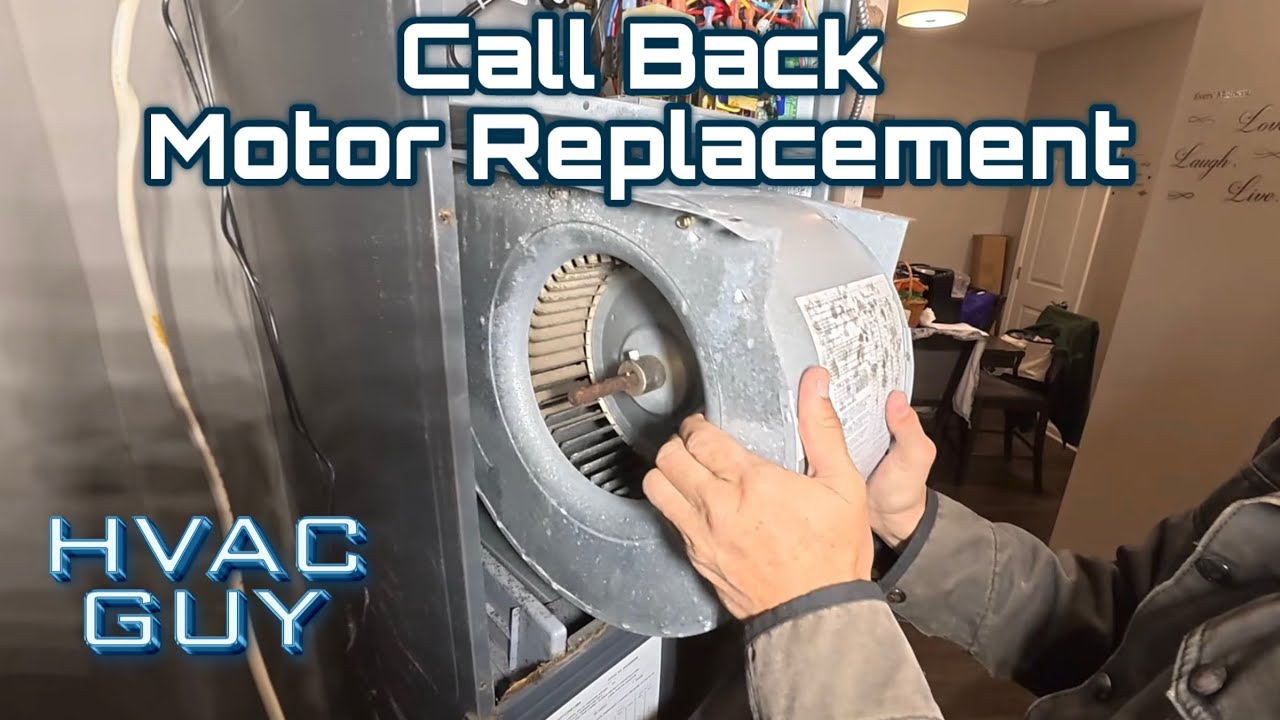 YouTube post by @HVACGUY for Milwaukee Tool. Caption reads: Return Trip Revealed Faulty Motor! .