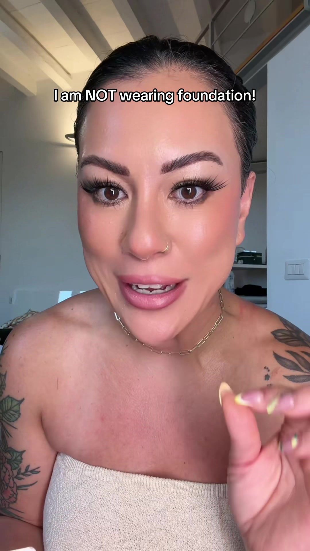 TikTok post by @theanitamiron for Cell Fusion X. Caption reads: People never believe me when I tell them that this....