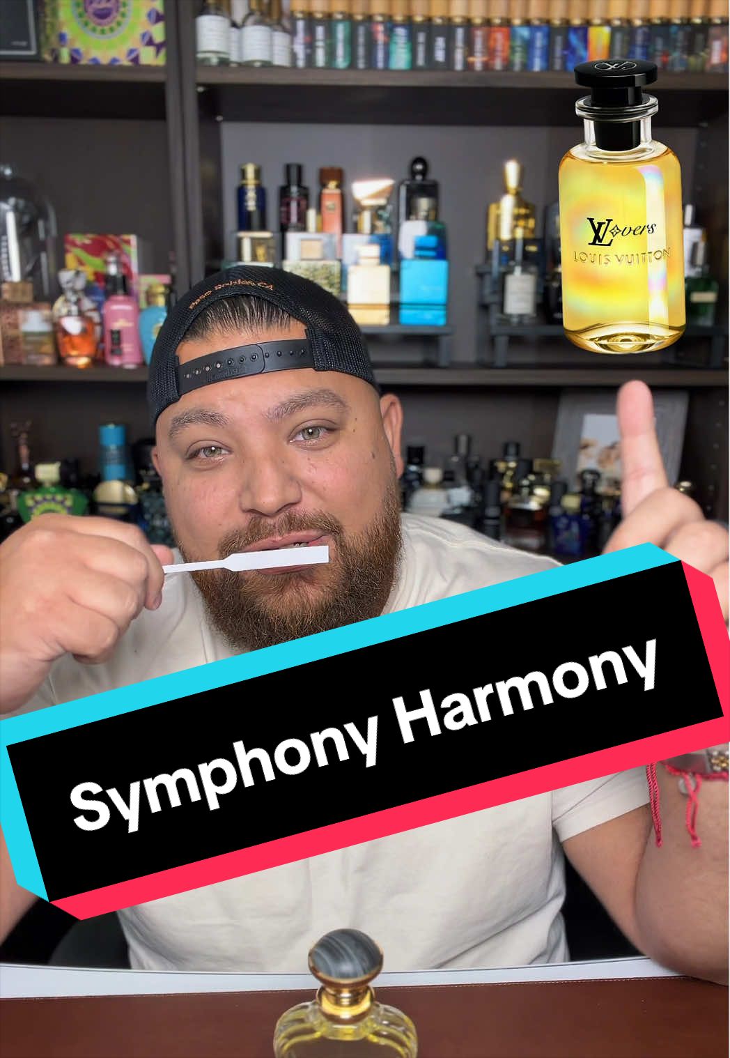 TikTok post by @geo335st for OudLash. Caption reads: [...] ragrance Symphony Harmony I nspired by....