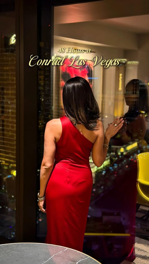Instagram post by @swetta24 for Las Vegas Tips. Caption reads: Las Vegas but everything’s already taken care of.....