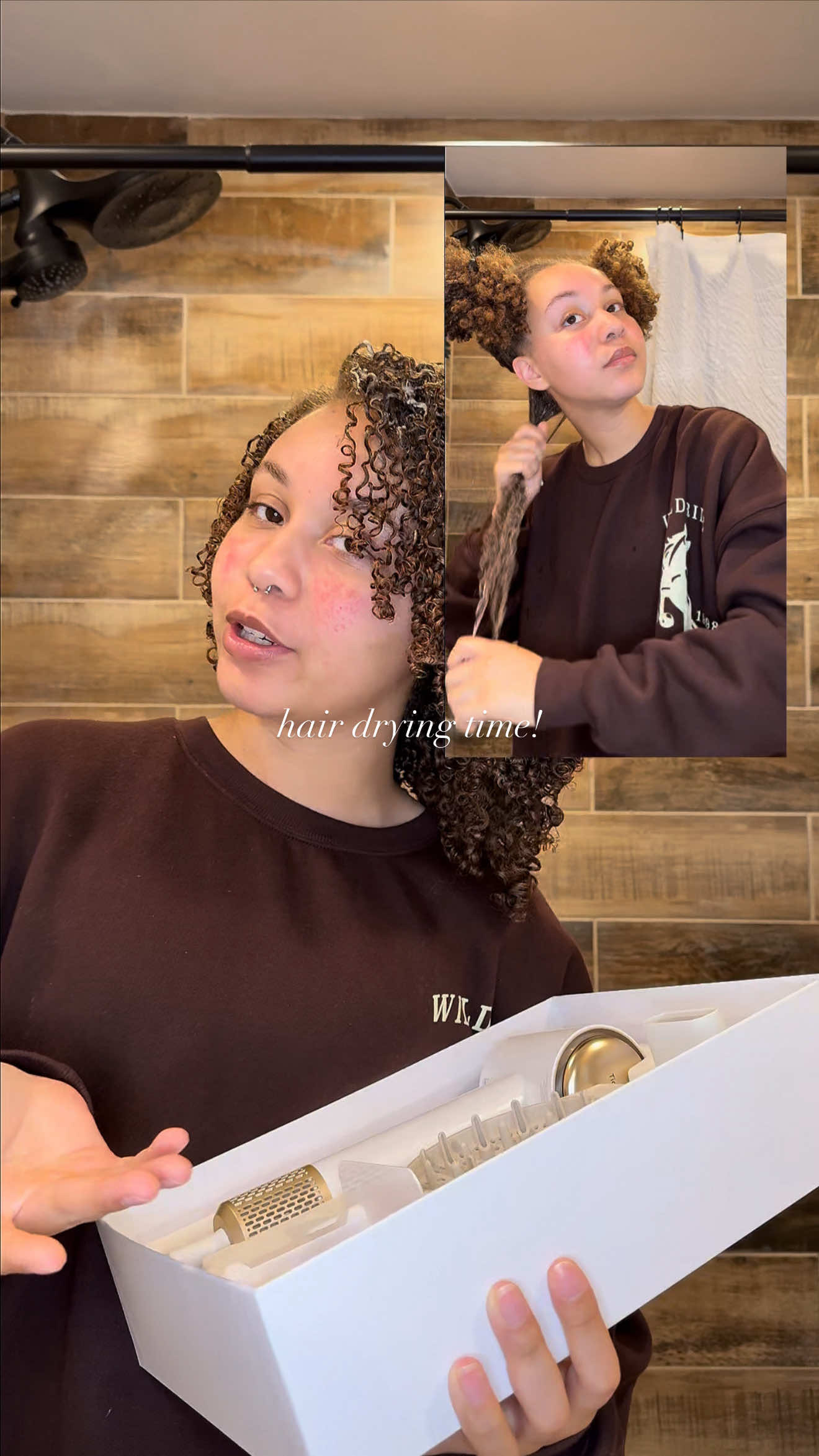 TikTok post by @allthingsamori for Tideway. Caption reads: if you guys are looking for a diffuser/blow dryer....