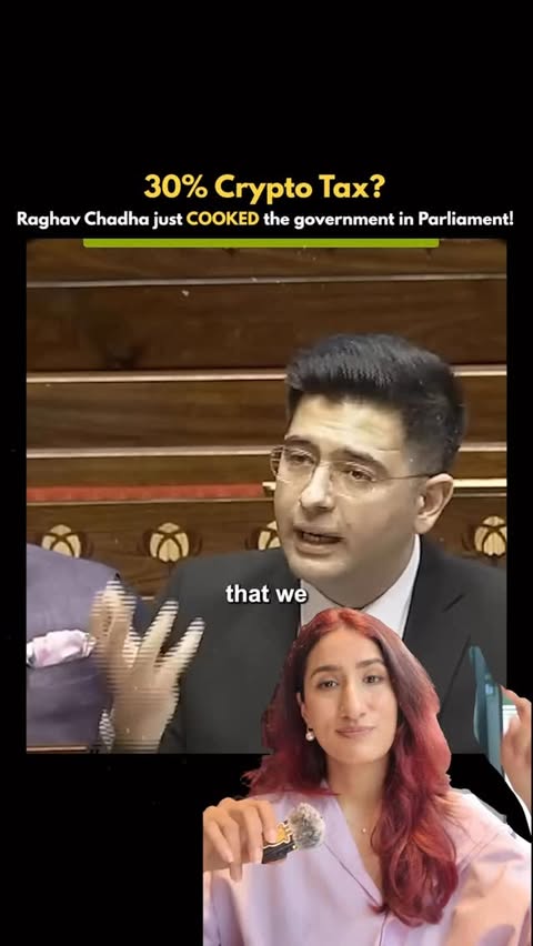 Instagram post by @shreyamahendru_ for Binance. Caption reads: The 30% tax and TDS were likely introduced to....