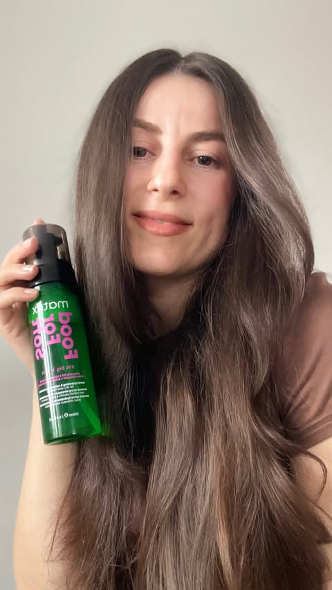 Instagram post by @ireena.22 for Matrix. Caption reads: #ad ✨ My hair’s new obsession: Matrix Food For....