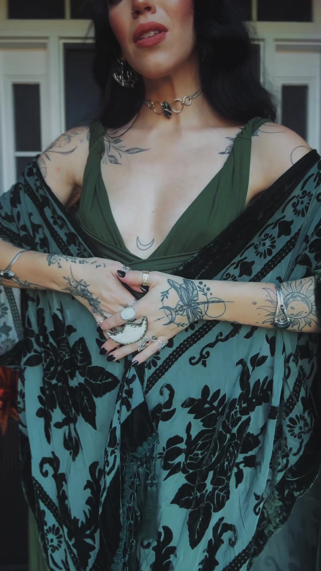 TikTok post by @hndelavega for Jeffrey Campbell Shoes. Caption reads: Forest Fairy ✨🗡️🧚🏻 Dress: @Toonzshop ※ Clothing....