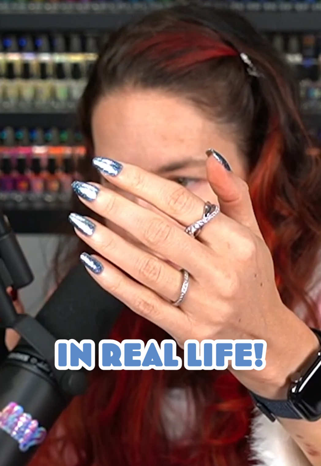 TikTok post by @simplynailogical for Holo Taco. Caption reads: DAY 5💅 @Holo Taco Advent Calendar nail polish....