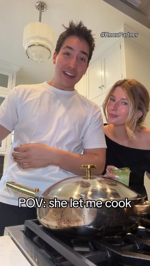 Instagram post by @brandoncohen for Knorr. Caption reads: Let him cook with @knorr Chicken Rice this holiday....