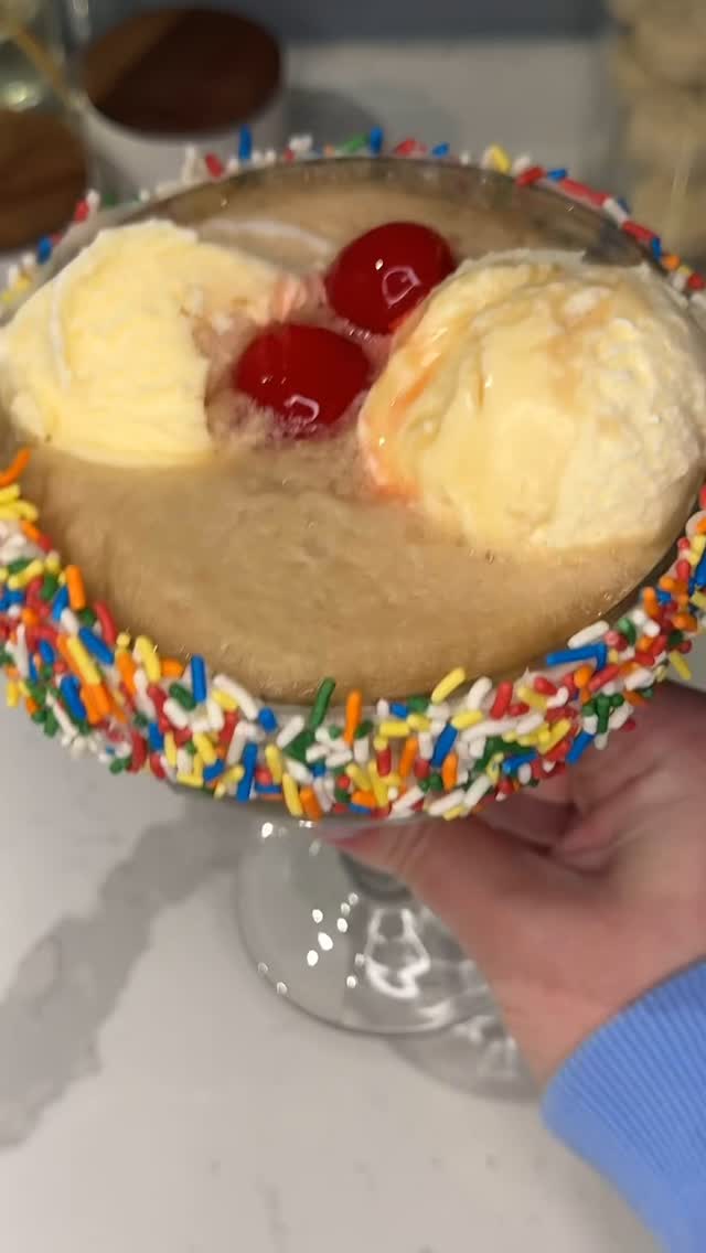 Instagram post by @ashleymarkletreats for OLIPOP. Caption reads: [...] power of a cozy movie night and a....