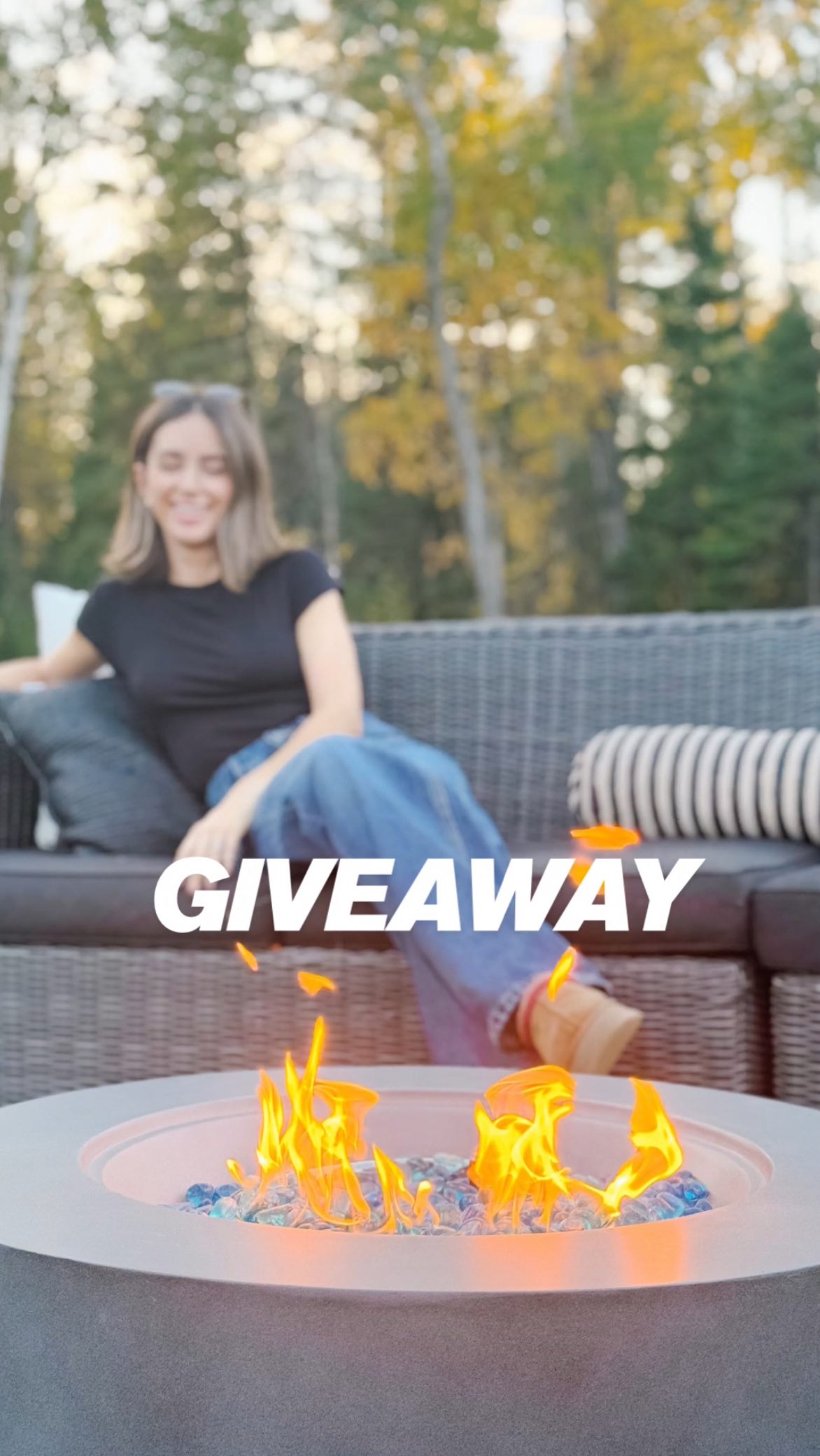 Instagram post by an influencer for Aosom. Caption reads: [...] Winner to be announced soon on @aosom_ca....