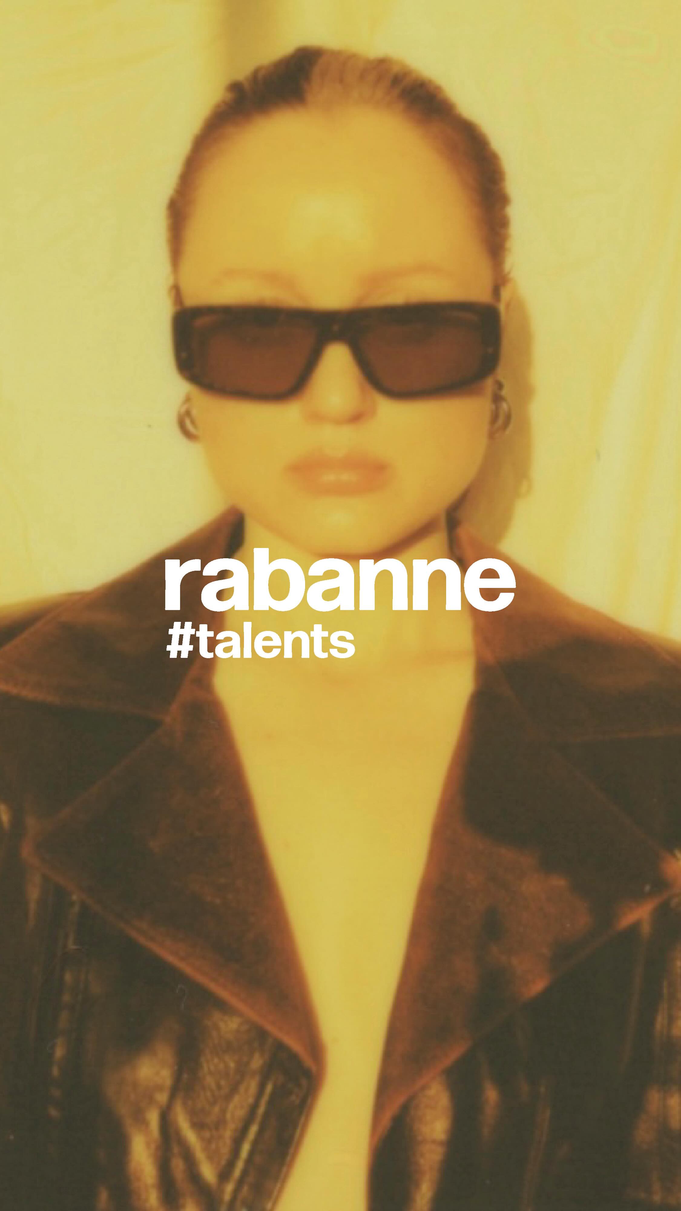 Instagram post by @iulia_matei for Rabanne. Caption reads: #RabanneTalents: Through her lens, a universe....