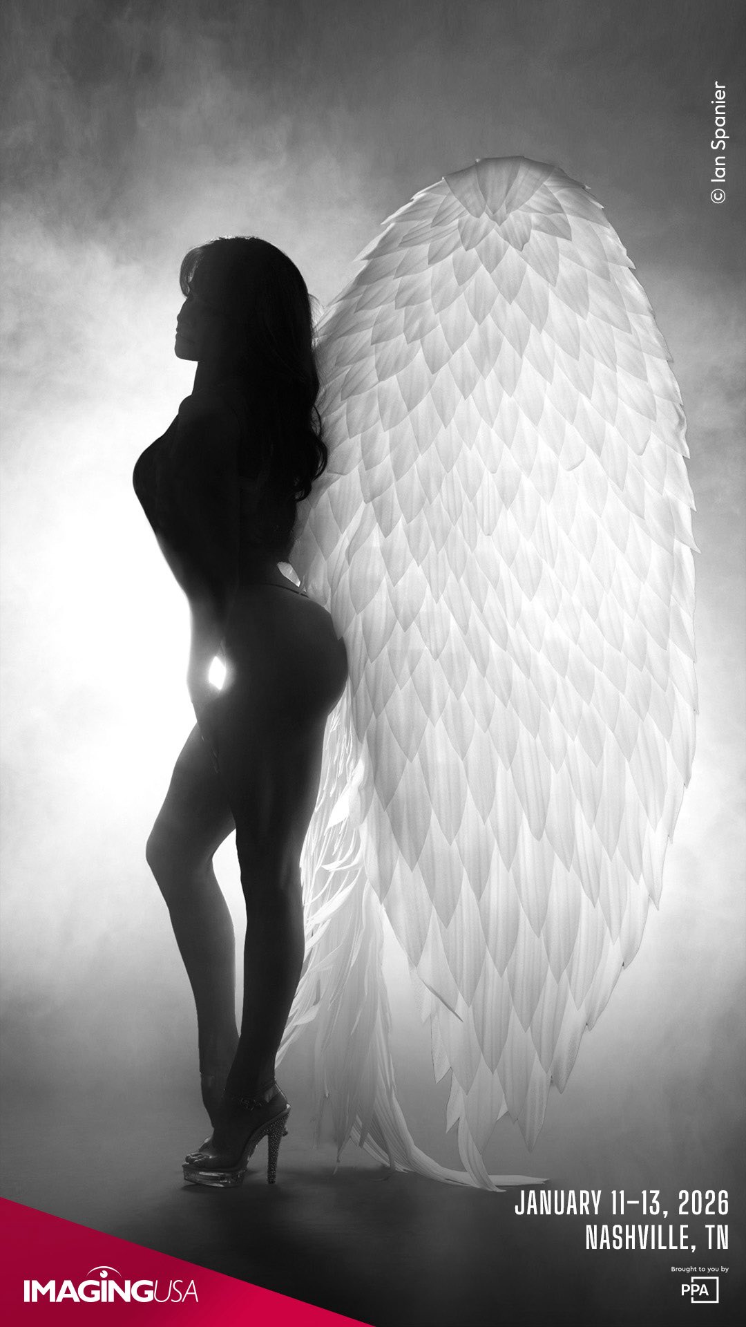 Instagram post by @ianspanier for Westcott Lighting. Caption reads: Register NOW for @imagingusa @ourppa 2026! I’ll be....